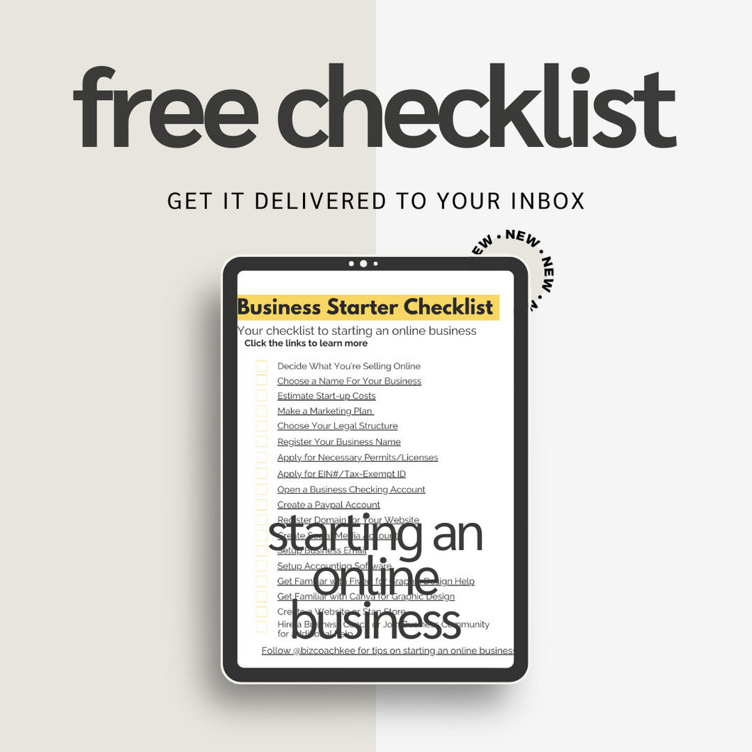 Free - Business Starter Checklist