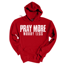 Load image into Gallery viewer, Pray More, Worry Less Hoodie
